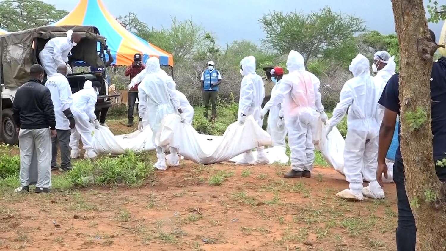 More bodies dug up in cult investigation More bodies dug up in cult investigation