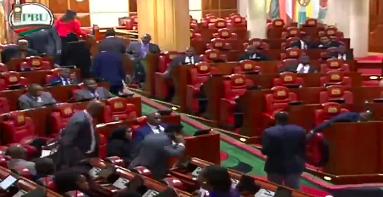 Azimio MPs walk out after speaker refused to de-whip Chege Azimio MPs walk out after speaker refused to de-whip Chege