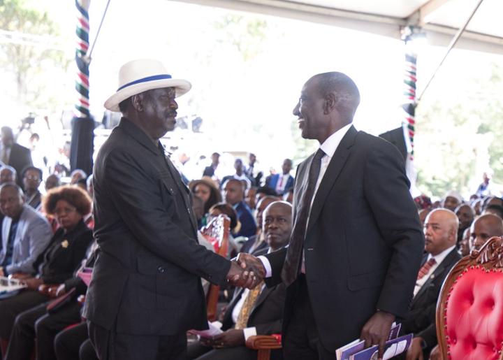 Raila refers to Ruto as ''my brother'' at Mukami burial Raila refers to Ruto as ''my brother'' at Mukami burial