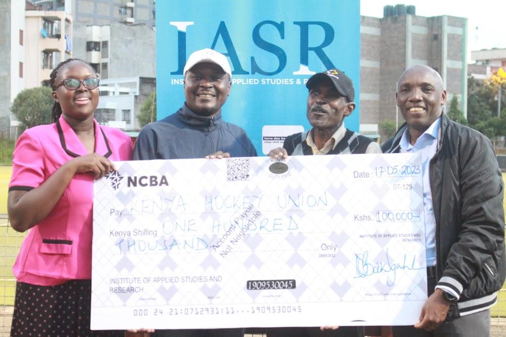 IASR supports Masters hockey series with sh.100,000 donation IASR supports Masters hockey series with sh.100,000 donation