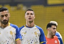 Cristiano Ronaldo prostrates after scoring goal in Saudi Pro League Cristiano Ronaldo prostrates after scoring goal in Saudi Pro League