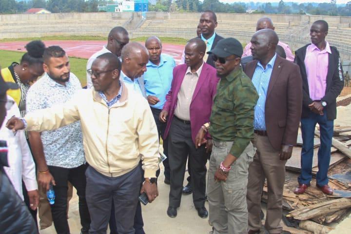 CS Ababu reads riot act over the delay in completion of Kipchoge Stadium in Eldoret CS Ababu reads riot act over the delay in completion of Kipchoge Stadium in Eldoret