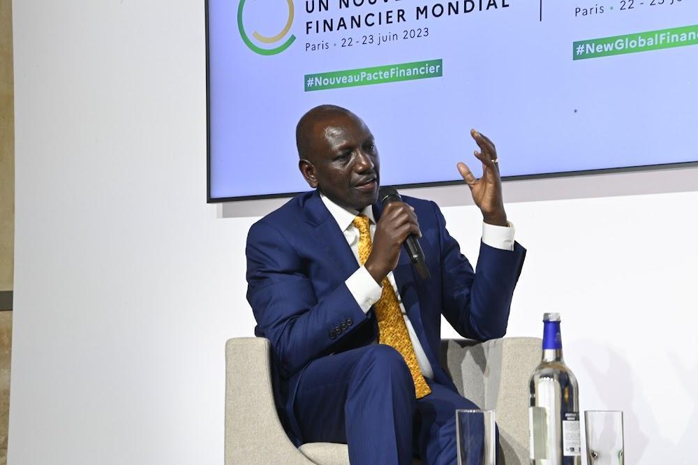 Ruto receives electrifying applause in Paris climate address Ruto receives electrifying applause in Paris climate address