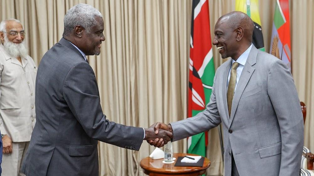 Ruto, Moussa Faki to work together in reforming AU Ruto, Moussa Faki to work together in reforming AU