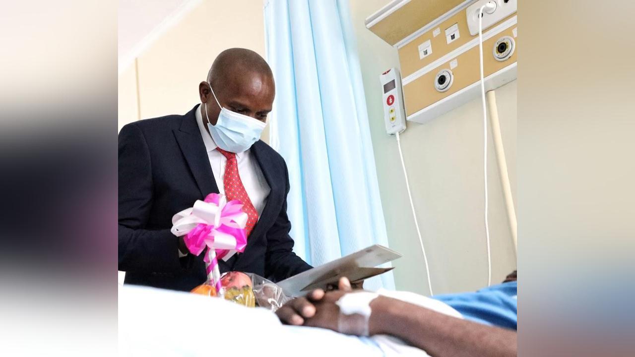 Kindiki visits injured frontline officers in hospital Kindiki visits injured frontline officers in hospital