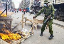Shops keep doors shut as protests intensify in Kenya Shops keep doors shut as protests intensify in Kenya