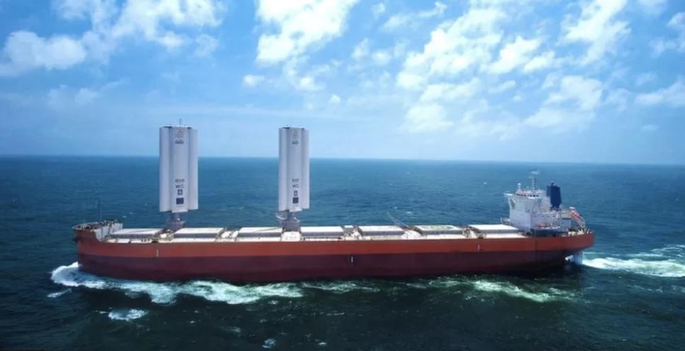 Pioneering wind-powered cargo ship sets sail Pioneering wind-powered cargo ship sets sail