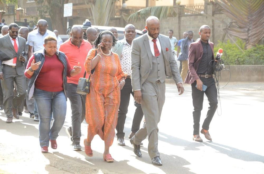 Azimio leaders storm EACC offices in solidarity with Oparanya Azimio leaders storm EACC offices in solidarity with Oparanya