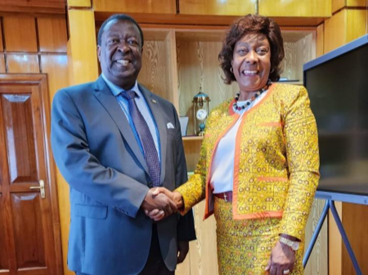 Charity Ngilu holds talks with Mudavadi at Nairobi office Charity Ngilu holds talks with Mudavadi at Nairobi office