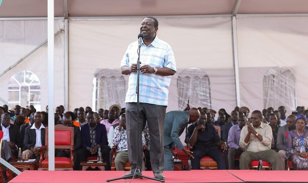 Mudavadi: Appreciate Ruto's generosity in Western region Mudavadi: Appreciate Ruto's generosity in Western region