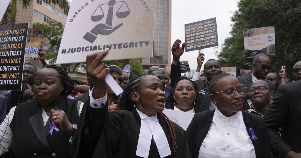 Kenyan Lawyers Protest Against Rutos Threats On Judges Kenya 
