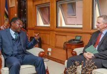 Speaker Wetangula Assures Acting US Ambassador Mark Dillard of Safety for Protesters Speaker Wetangula Assures Acting US Ambassador Mark Dillard of Safety for Protesters