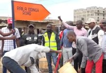 Njiru Residents Name Kamatuto Estate Road After Raila Njiru Residents Name Kamatuto Estate Road After Raila