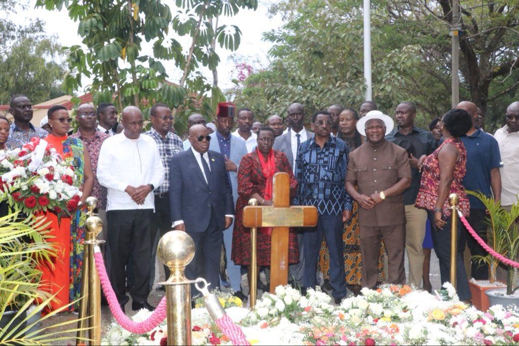 Gideon Moi and Akufo-Addo Visit Raila's Grave Gideon Moi and Akufo-Addo Visit Raila's Grave