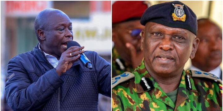 Gachagua Addresses IG Kanja on Mbeere North Campaign Disruptions Gachagua Addresses IG Kanja on Mbeere North Campaign Disruptions