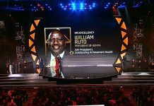 Ruto Honored by CAF at Awards in Morocco Ruto Honored by CAF at Awards in Morocco