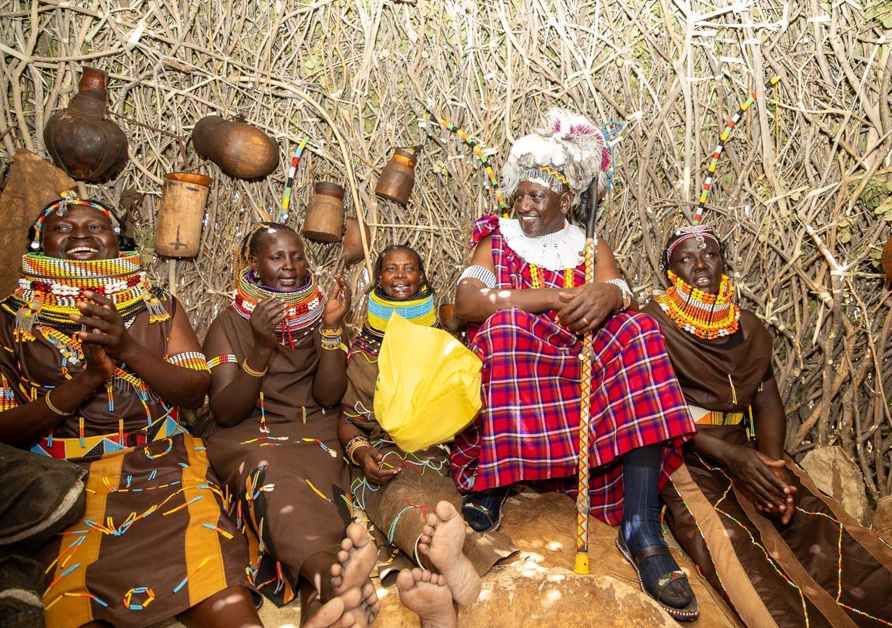 Ruto Immerses himself in Turkana Culture in Lodwar Ruto Immerses himself in Turkana Culture in Lodwar