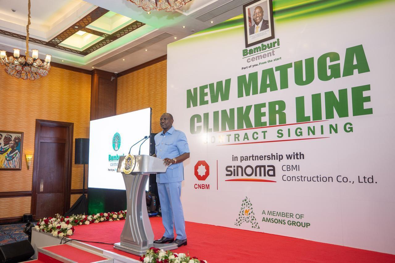 President Ruto Supports Sh32 Billion Bamburi Plant President Ruto Supports Sh32 Billion Bamburi Plant