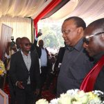 Uhuru Lectures Critics at Jirongo’s Funeral Uhuru Lectures Critics at Jirongo's Funeral