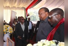Uhuru Lectures Critics at Jirongo’s Funeral Uhuru Lectures Critics at Jirongo's Funeral