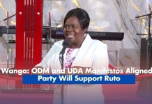 Wanga ODM UDA Manifestos Aligned to Support Ruto Wanga ODM UDA Manifestos Aligned to Support Ruto