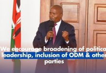 Broadening Political Leadership and Inclusion of ODM Broadening Political Leadership and Inclusion of ODM