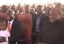 Uhuru, Gachagua Meet at Karaba Burial in Kirinyaga Uhuru, Gachagua Meet at Karaba Burial in Kirinyaga