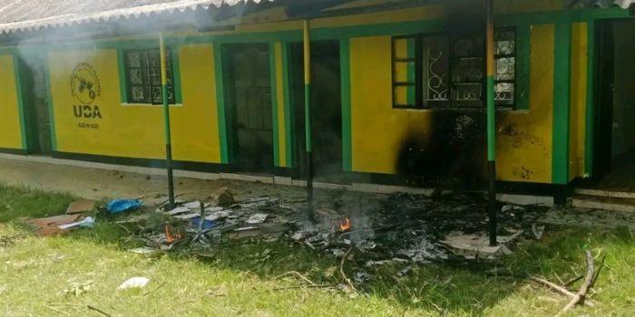 UDA Offices in Wote Torched Amid Fuel Price Protests UDA Offices in Wote Torched Amid Fuel Price Protests