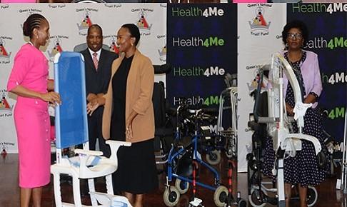 HER MAJESTY PRESENTS MEDICAL EQUIPMENT TO HOSPITALS - Lesotho