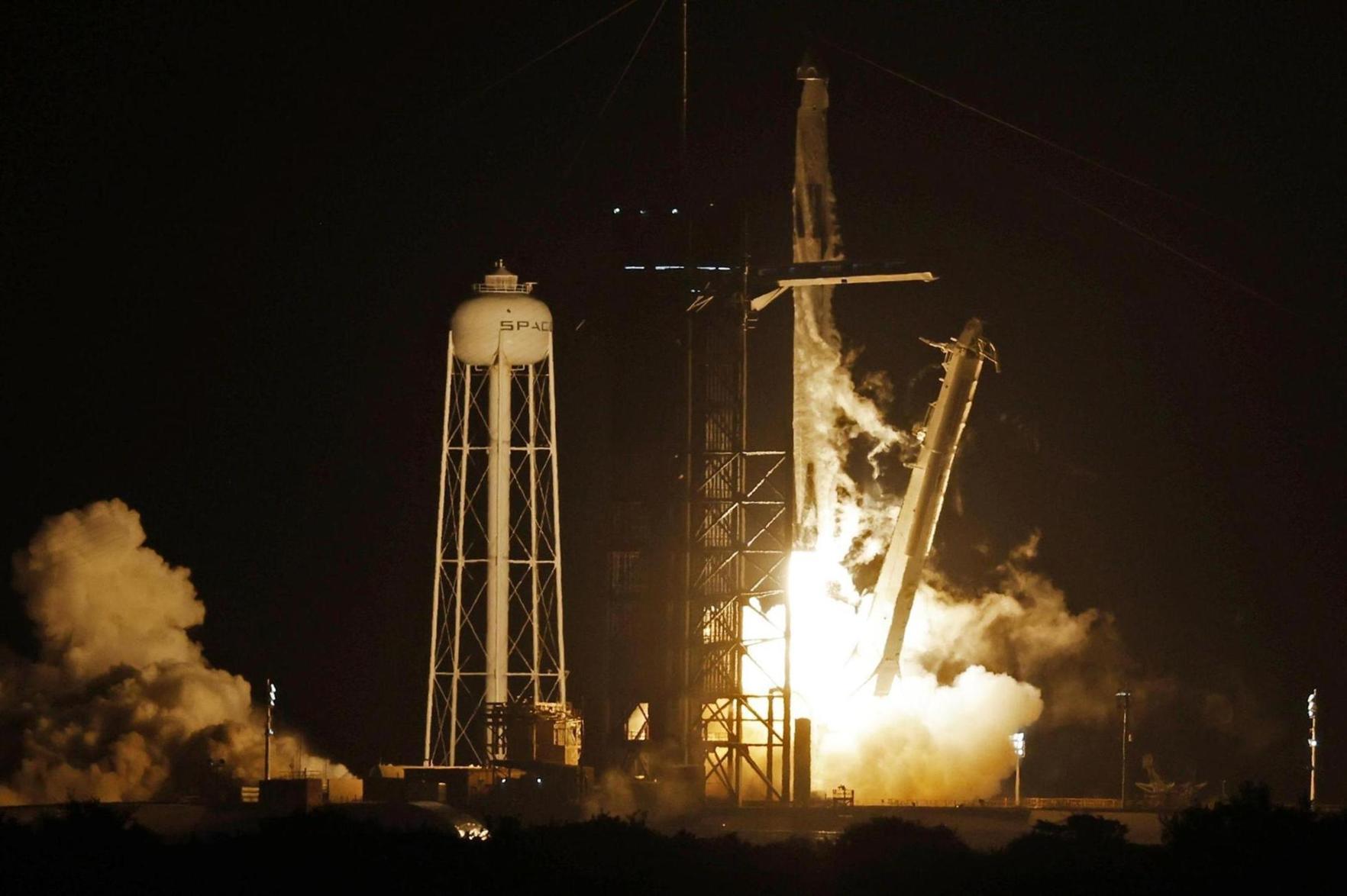 SpaceX, NASA launch 4 astronauts into orbit on way to International Space Station