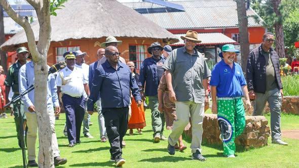 King Letsie III Tours Nutrition Projects in Malealea King Letsie III Tours Nutrition Projects in Malealea