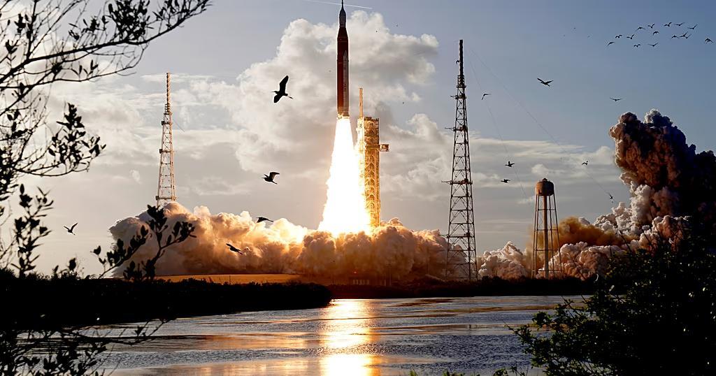 Astronauts Launch NASA Lunar Mission After Blast-Off Astronauts Launch NASA Lunar Mission After Blast-Off