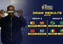 CAF African Schools Football Championship Draw Results CAF African Schools Football Championship Draw Results