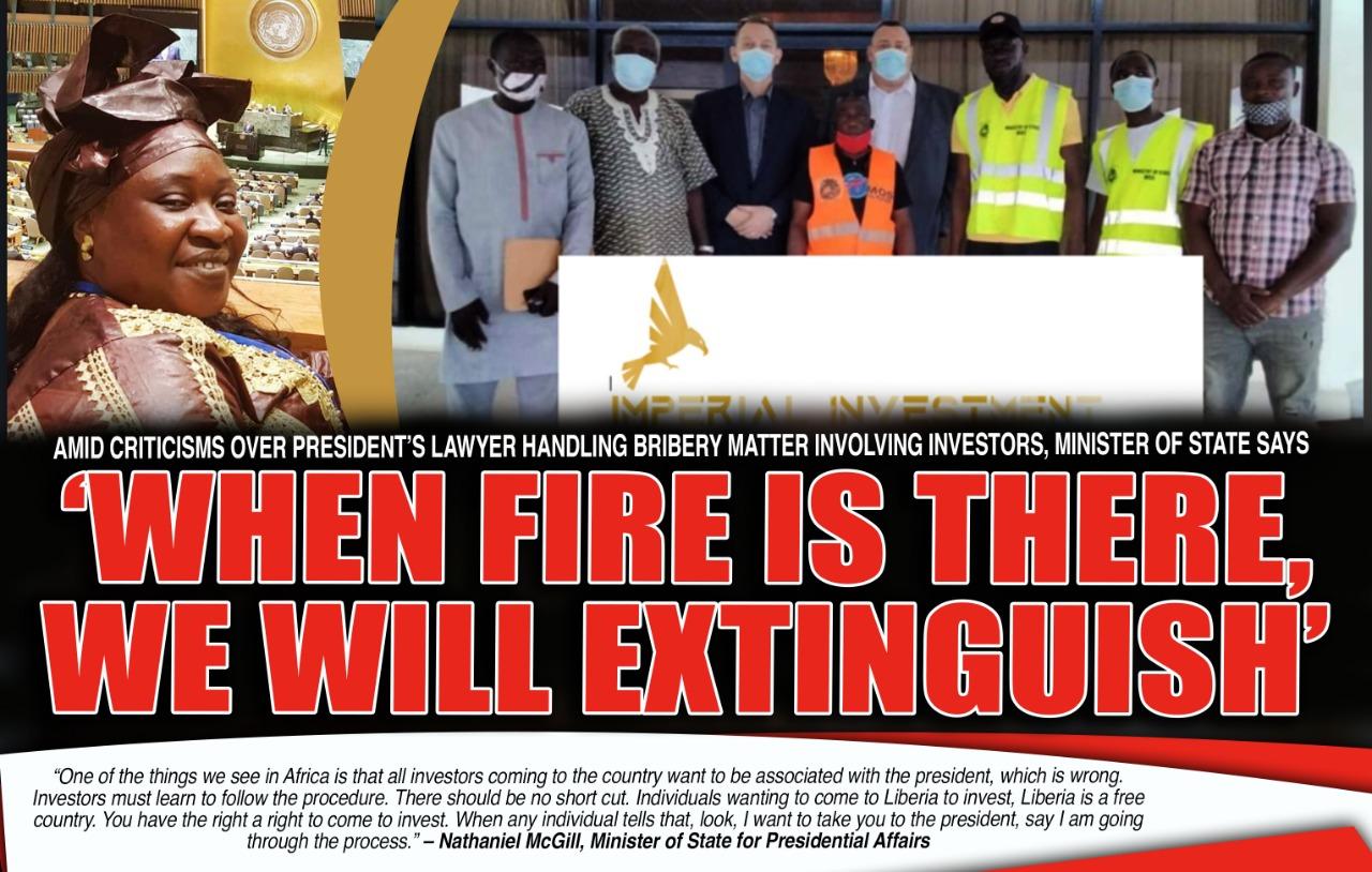 Makenneh Keita to be Investigated by Legal Advisor to the President over US$5M Bribery Claims, Not the LACC Makenneh Keita to be Investigated by Legal Advisor to the President over US$5M Bribery Claims, Not the LACC
