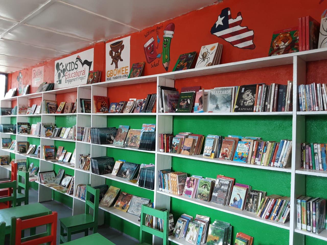 Kids’ Education Engagement Project Dedicates 23rd Reading Room at J. F. Clarke School in Gbarnga