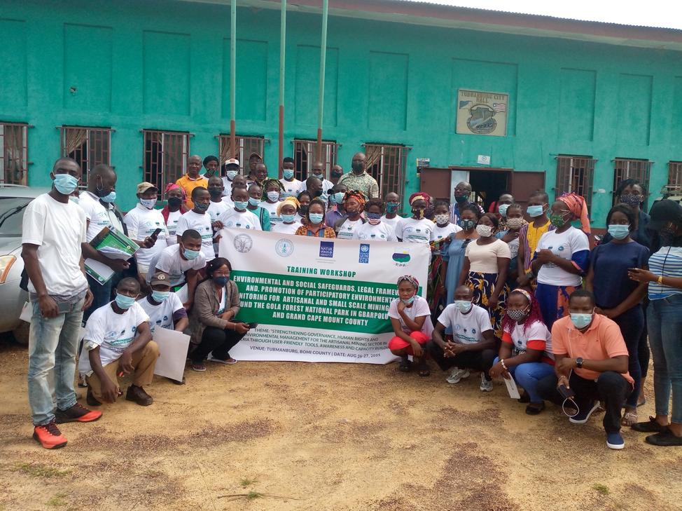 UNDP-Liberia, Society for the Conservation of Nature of Liberia Hold Training Workshop for Artisanal and Small Scale Miners Operating within the Gola Forest Landscape UNDP-Liberia, Society for the Conservation of Nature of Liberia Hold Training Workshop for Artisanal and Small Scale Miners Operating within the Gola Forest Landscape