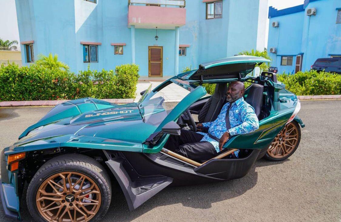 President George Manneh Weah Showcases Customized Slingshot Luxury Sport Ride Ahead of Festive Season President George Manneh Weah Showcases Customized Slingshot Luxury Sport Ride Ahead of Festive Season