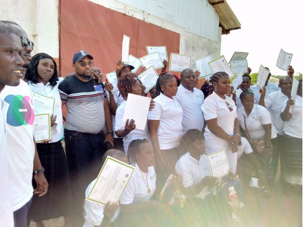 LiBINCO Palm Oil Company Graduates 29 Students Following Three Months Skills Training in Soap Making LiBINCO Palm Oil Company Graduates 29 Students Following Three Months Skills Training in Soap Making