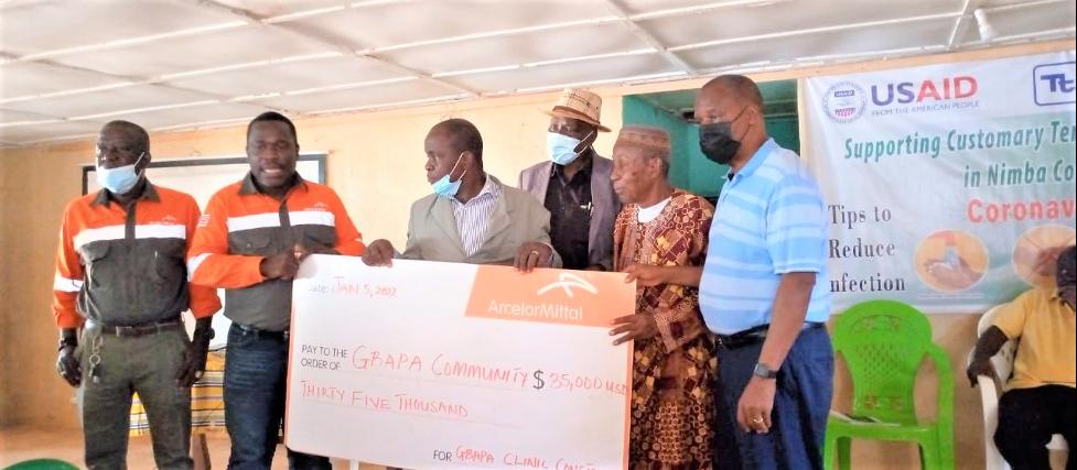 ArcelorMittal Liberia Provides Additional US$35K To Complete Construction of Gbapa Community Clinic ArcelorMittal Liberia Provides Additional US$35K To Complete Construction of Gbapa Community Clinic