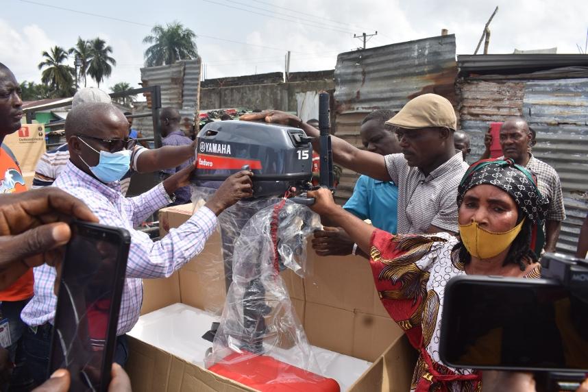 NaFAA Completes Successful Distribution of Japanese Yamaha Outboard Engines In Montserrado NaFAA Completes Successful Distribution of Japanese Yamaha Outboard Engines In Montserrado