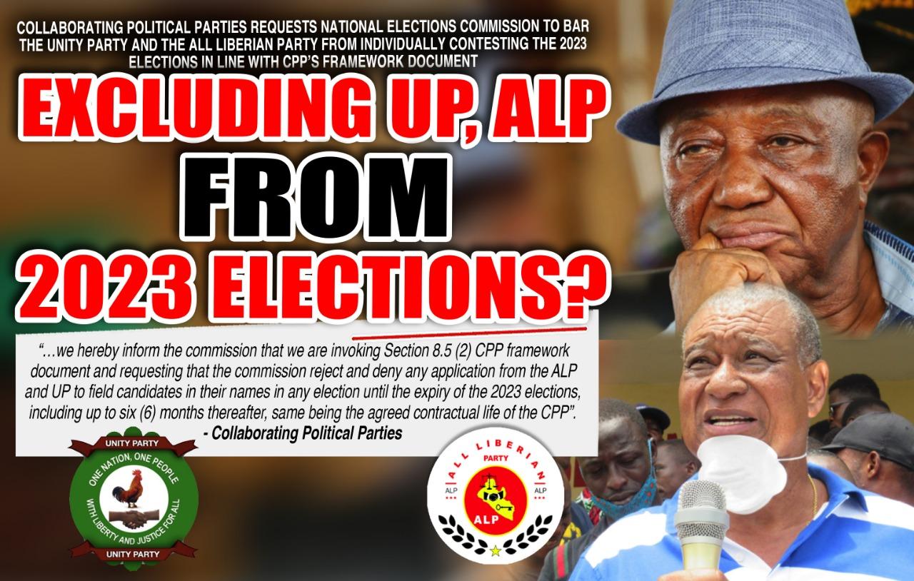 Liberia: LP, ANC Want NEC Bar Unity Party and All Liberian Party from Fielding Candidates outside CPP Arrangement Liberia: LP, ANC Want NEC Bar Unity Party and All Liberian Party from Fielding Candidates outside CPP Arrangement