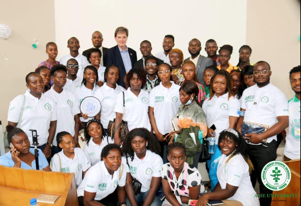 US Embassy Deputy Chief of Mission Calls on AMEU’s Mass Communication Students to Uphold Integrity in their Professional Careers  US Embassy Deputy Chief of Mission Calls on AMEU’s Mass Communication Students to Uphold Integrity in their Professional Careers 
