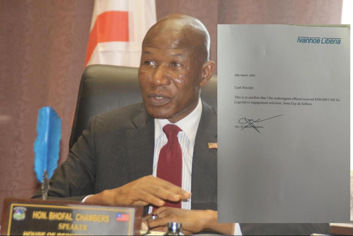Liberia: HPX Says Document Alleging US$500K Legislative Engagement Payment to Speaker Chambers is Fake Liberia: HPX Says Document Alleging US$500K Legislative Engagement Payment to Speaker Chambers is Fake