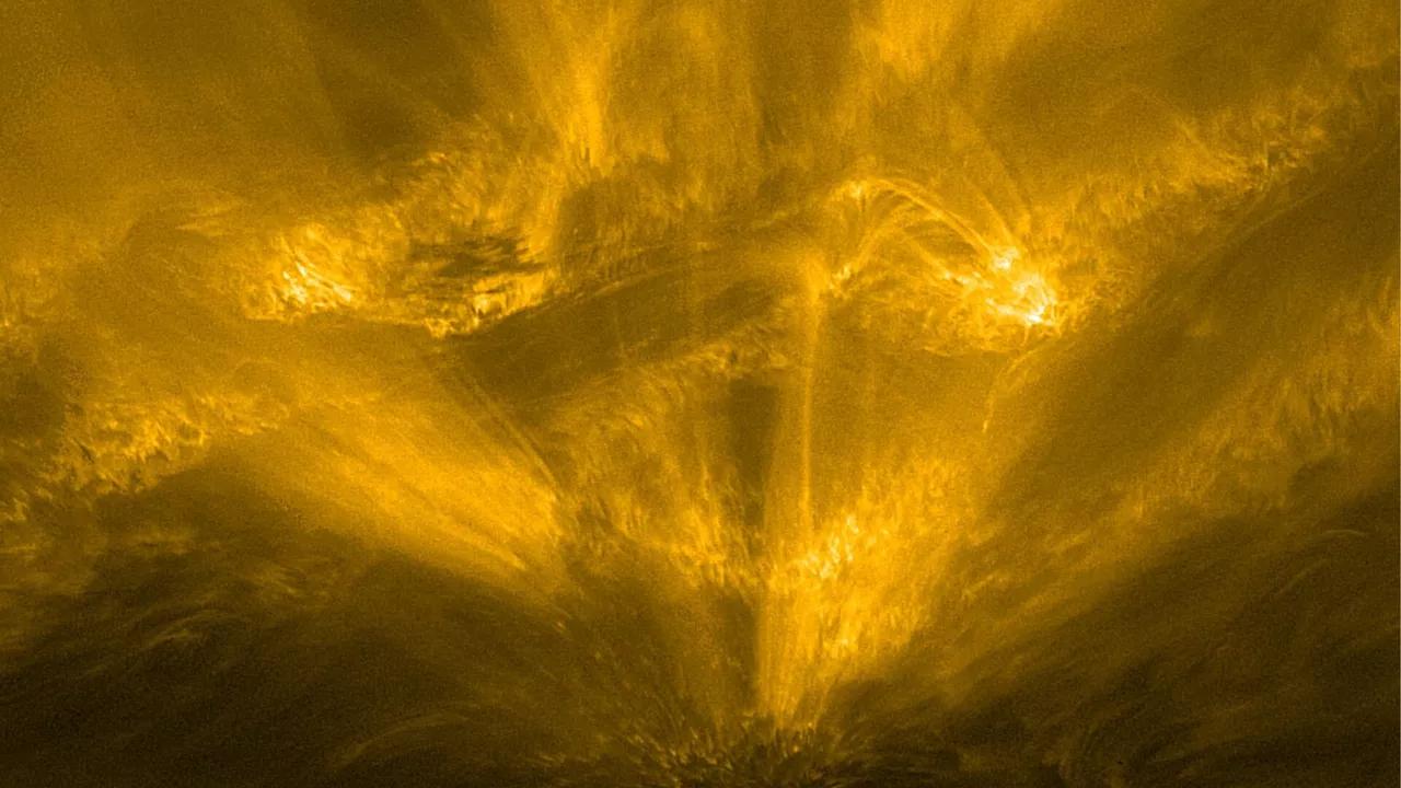 'Hedgehog' With Spikes of Hot & Cold Gas Revealed During Solar Orbiter's Historic Close Flyby of Sun 'Hedgehog' With Spikes of Hot & Cold Gas Revealed During Solar Orbiter's Historic Close Flyby of Sun
