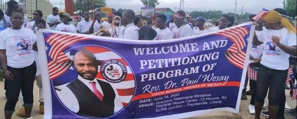 Liberian Clergyman Based in America Dr. Paul Wesay Accepts Supporters’ Petition to Contest Liberia’s Presidency Liberian Clergyman Based in America Dr. Paul Wesay Accepts Supporters’ Petition to Contest Liberia’s Presidency