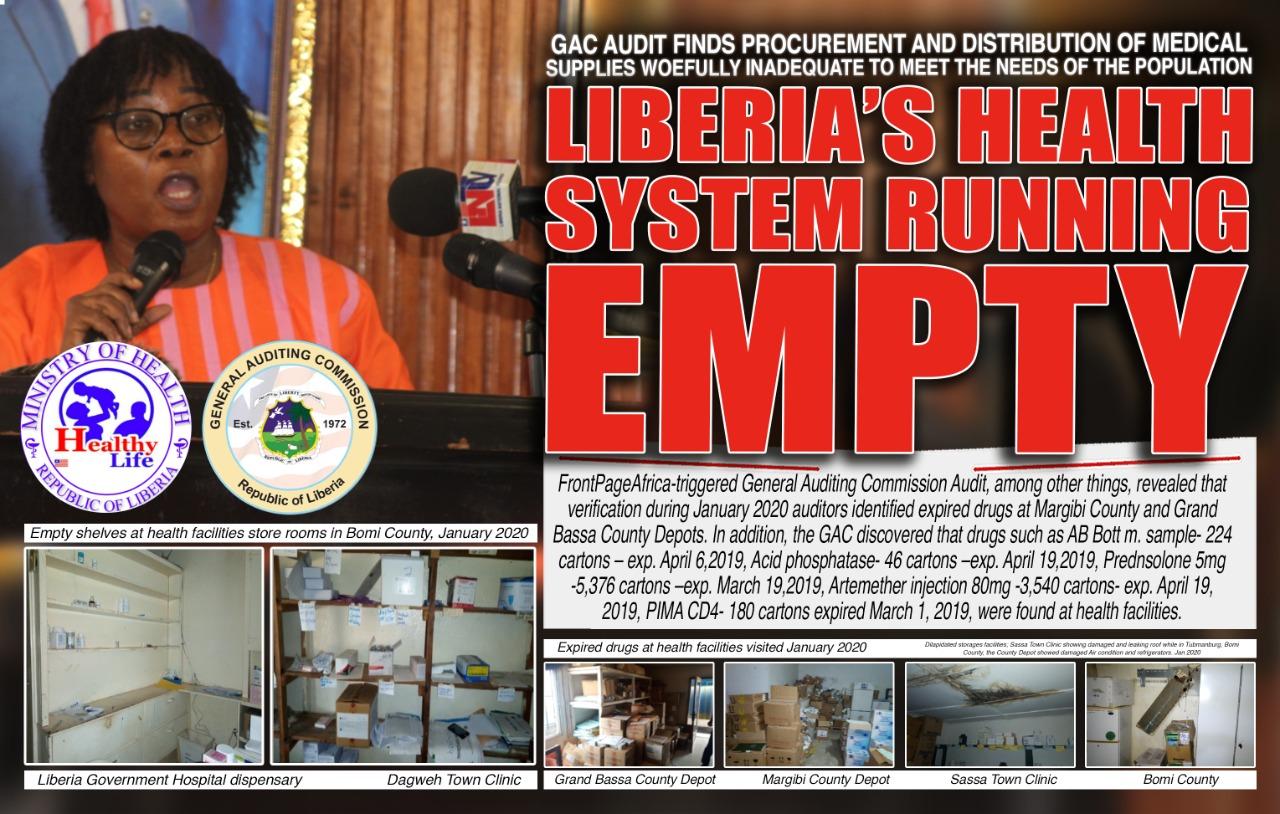 GAC’s Procurement, Distribution Audit Reveals How Liberia’s Health System Runs on Limited, Expired Drugs GAC’s Procurement, Distribution Audit Reveals How Liberia’s Health System Runs on Limited, Expired Drugs