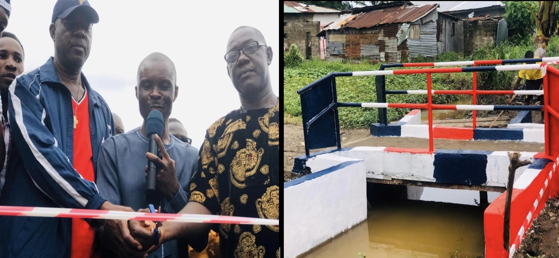 Montserrado County District12 Representative Aspirant Prince D. Kreplah Dedicates Newly Constructed Bridge in the District Montserrado County District12 Representative Aspirant Prince D. Kreplah Dedicates Newly Constructed Bridge in the District
