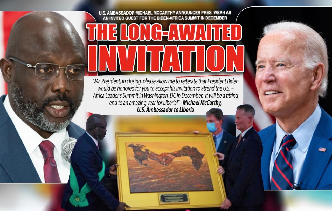 U.S. Ambassador Announces Pres. Weah’s Invitation to the White House; Foresees “Amazing Year for Liberia” U.S. Ambassador Announces Pres. Weah’s Invitation to the White House; Foresees “Amazing Year for Liberia”
