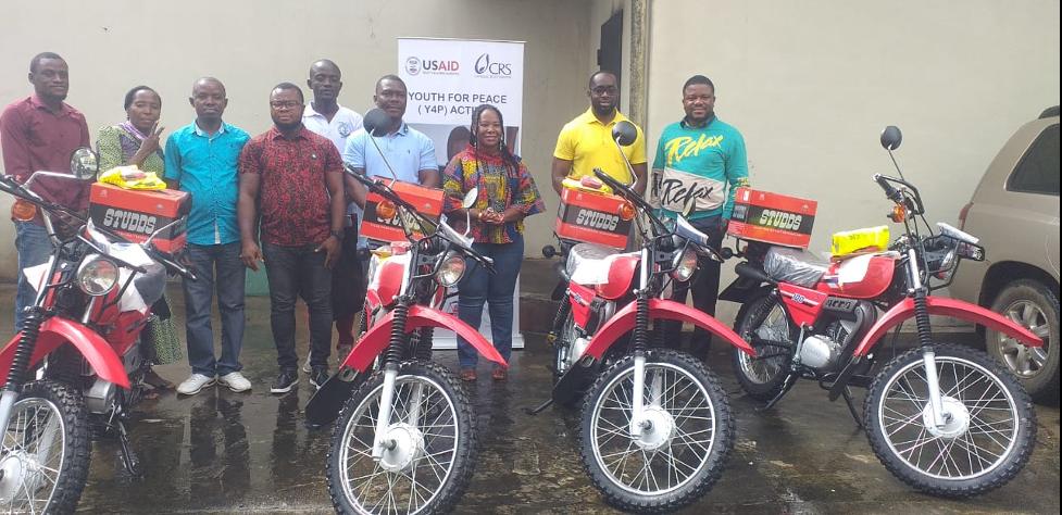 Catholic Relief Services Donates Motorbikes, Office Equipment to Local Partners to Enhance Operations Catholic Relief Services Donates Motorbikes, Office Equipment to Local Partners to Enhance Operations