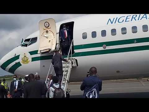 H.E. Buhari Pres, Federal Republic of Nigeria Arrives for Liberia's ...